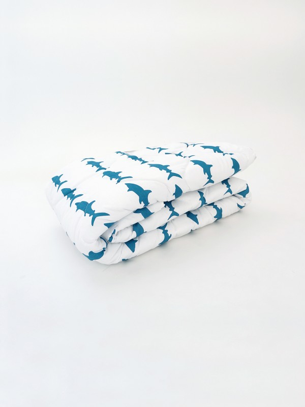Одеяло-покрывало SELENA 140x205 (поплин, 100% хлопок, 200 гр/м2) "ОКЕАН"